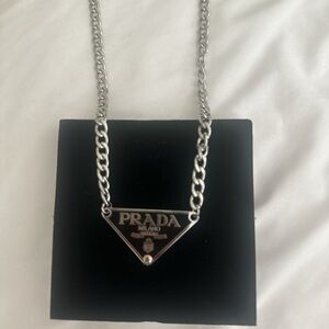 Vintage designer prada necklace chain for men and women